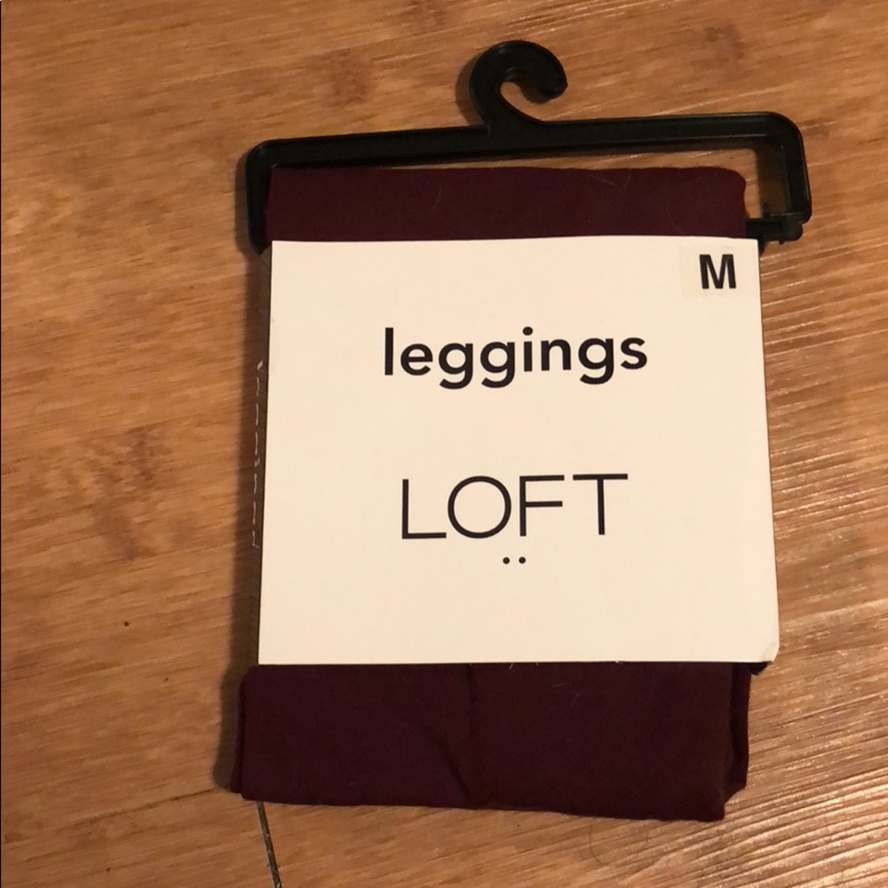Ann Taylor Loft Leggings, burgundy color